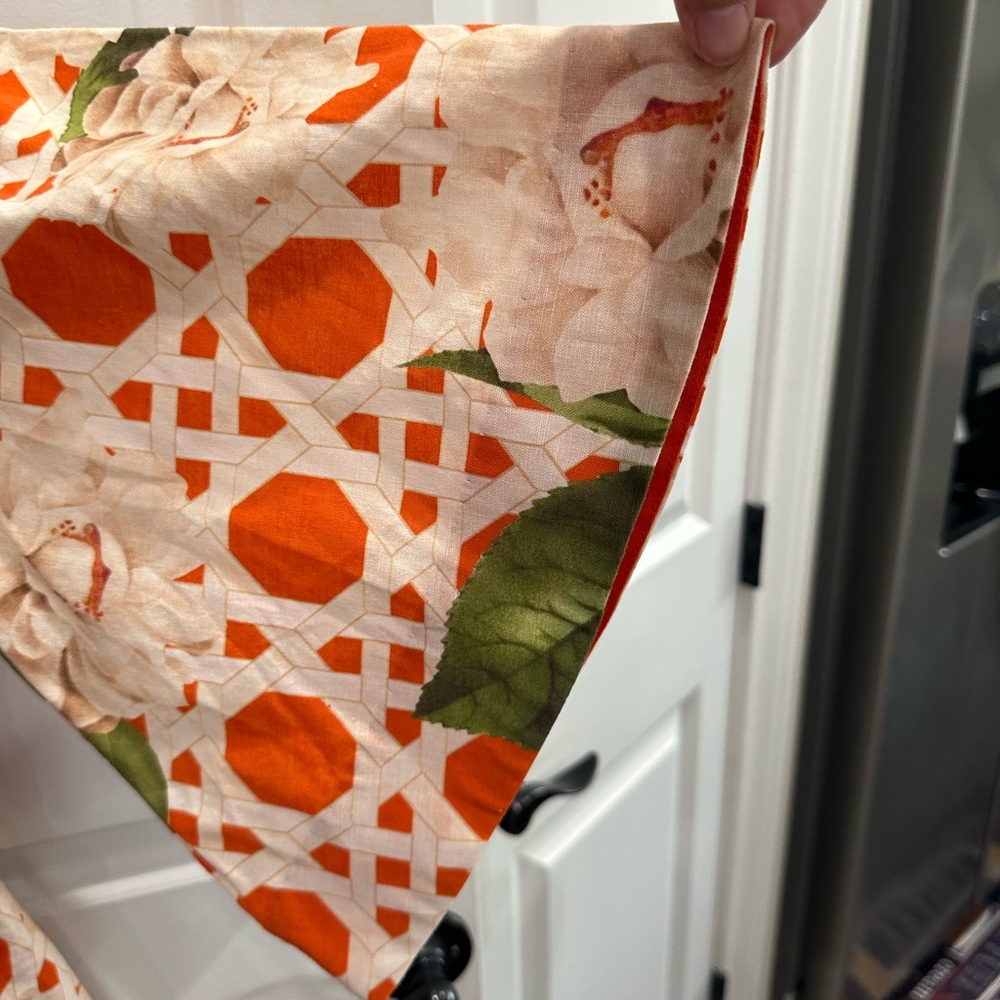 Floral Orange Women's Dress - Picture 5 of 6